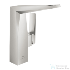 Grohe ALLURE BRILLIANT L magasított mosdó csaptelep leeresztő nélkül,Supersteel 24345DC0 csaptelep