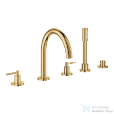 Grohe ATRIO 5 üléses kádtöltő csaptelep zuhanyszettel,alaptest nélkül,Cool Sunrise 29407GL0 csaptelep