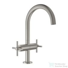 Grohe ATRIO L magasított mosdó csaptelep click-clack leeresztővel,Supersteel 21144DC0 (21144DC0) csaptelep