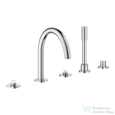 Grohe ATRIO PRIVATE 5 üléses kádtöltő csaptelep fogantyú és alaptest nélkül,Króm 25224000 csaptelep