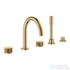 Grohe ATRIO PRIVATE 5 üléses kádtöltő csaptelep zuhanyszettel,alaptest nélkül,Cool Sunrise 25226GL0 csaptelep