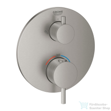 Grohe Atrio termosztátos zuhany keverő 2 kimenethez, beépített elzáró/váltó szeleppel, SuperSteel 24135DC3 csaptelep