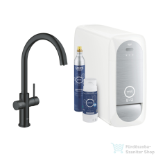 Grohe BLUE HOME C kifolyós csaptelep kezdőkészlet vízszűrő funkcióval,Bársony fekete 31455KS1 csaptelep
