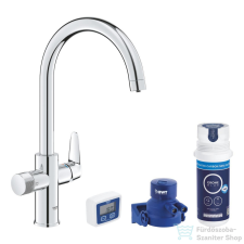 Grohe BLUE Pure StartCurve mosogató csaptelep kezdőkészlet aktív-szénszűrővel,króm 30593000 csaptelep