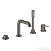 Grohe ESSENCE 4 üléses kádtöltő csaptelep zuhanyszettel,alaptest nélkül,Hard Graphite 25251A01 (25251A01)