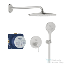 Grohe ESSENCE komplett falsík alatti zuhanyrendszer,Rainshower Mono 310 fejzuhannyal,Supersteel 25287DC0 csaptelep