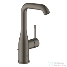 Grohe ESSENCE L magasított mosdó csaptelep automata leeresztővel,Brushed Hard Graphite 24174AL1 (24174AL1) csaptelep