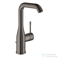Grohe ESSENCE L magasított mosdó csaptelep automata leeresztővel,Hard Graphite 24174A01 csaptelep