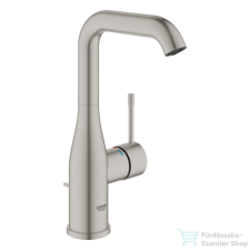 Grohe ESSENCE L magasított mosdó csaptelep automata leeresztővel,Supersteel 24174DC1 csaptelep