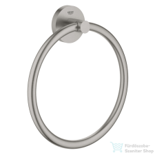 Grohe ESSENTIALS törölközőtartó gyűrű,Supersteel 40365DC1 fürdőszoba kiegészítő