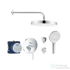 Grohe falsík alatti zuhanyrendszer ESSENCE kezelővel, Kielle kiegészítőkkel, króm SANI21GKK013 csaptelep