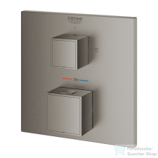 Grohe Grohtherm Cube termosztátos falsík alatti keverő 2 fogyasztóhoz,Brushed Hard Graphite 24154AL0 csaptelep