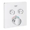Grohe Grohtherm SmartControl 29156LS0 vezérlőegység, 1/2'', látható, termosztátos, 2 kimenettel, rögzítőszett szükséges, fehér