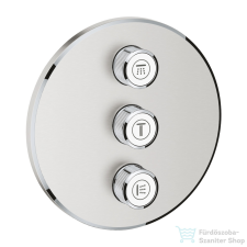 Grohe GROHTHERM Smartcontrol falsík alatti 3 funkciós vízmennyiség szabályzó,Supersteel 29122DC0 csaptelep