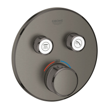 Grohe Grohtherm Smartcontrol Falsík alatti termosztátos csaptelep 2 utas kerek Brushed Hard Graphite csaptelep