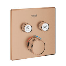 Grohe Grohtherm Smartcontrol Falsík alatti termosztátos csaptelep 2 utas szögletes Brushed Warm Sunset csaptelep