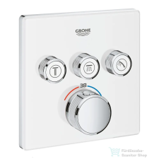 Grohe Grohtherm SmartControl termosztátos színkészlet, fehér üveg 29157LS0 (29157LS0) csaptelep