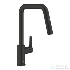 Grohe Quickfix START kihúzható fejes,2 funkciós mosogató csaptelep,matt fekete 306312430 csaptelep