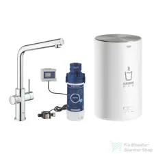 Grohe RED Duo mosogató csaptelep M-es méretű bojlerrel,Króm 30327001 (30327001) csaptelep