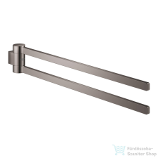 Grohe SELECTION 44 cm-es dupla törölközőtartó,Hard Graphite 41063A00 fürdőszoba kiegészítő