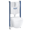 Grohe SOLIDO 5IN1 WC SZETT EURO CERAMIC KERÁMIA NYOMÓLAP ÜLŐKE