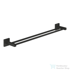 Grohe START CUBE 65,4 cm-es dupla törölközőtartó,matt fekete 411042430 fürdőszoba kiegészítő