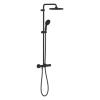 Grohe Zuhanyoszlop termosztátos keverőcsappal, matt fekete, Grohe Tempesta 250