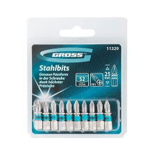 GROSS PH1x25mm 10db professional bitkészlet bitfej készlet