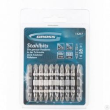 GROSS PH2x45mm 10db professional bitkészlet kétvégű bitfej készlet