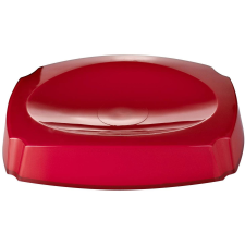 Grund NEON Szappantartó, 14,4×10,4×3 cm, piros (z22020306) fürdőszoba kiegészítő