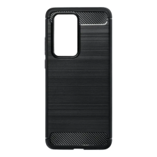 GSMLIVE Carbon Fiber Huawei P40 Pro fekete szilikon tok tok és táska