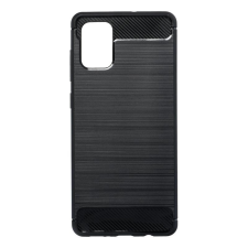 GSMLIVE Carbon Fiber Samsung A715 Galaxy A71 fekete szilikon tok tok és táska