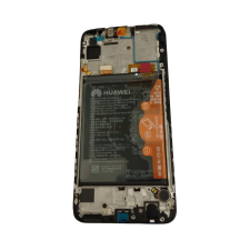 GSMLIVE Huawei P Smart 2020 fekete LCD + érintőpanel kerettel, akkumulátorral mobiltelefon, tablet alkatrész
