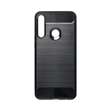 GSMLIVE Huawei Y6P szilikon tok, fekete, Carbon fiber tok és táska