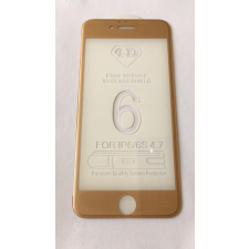 GSMLIVE iPhone 6 6S (4,7&quot;) arany 3D-s (ívelt) előlapi üvegfólia mobiltelefon kellék