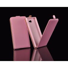 GSMLIVE Samsung G850 Galaxy Alpha pink rózsaszín szilikon keretes vékony flip tok tok és táska
