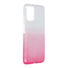 GSMLIVE Samsung Galaxy A54 szilikon tok, csillámos, hátlap tok, SM-A546, pink-ezüst tok és táska