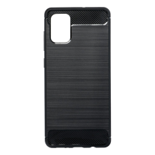 GSMLIVE Samsung Galaxy A71 5G szilikon tok, fekete, SM- A716, Carbon fiber tok és táska