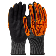 Gtek G-TEK PolyKor D30® kötött, nitril tenyérmártott, beütődés elleni munkavédelmi kesztyű védőkesztyű