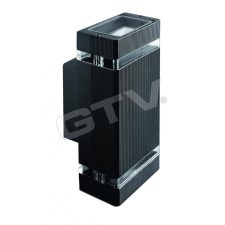GTV Homlokzati lámpa NESSA 2xGu-10 fekete kültéri világítás