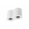 GTV OS-AV80160OK2-10 Mennyezeti lámpatest AVEIRO DUO, alumínium, 160x80x85mm, IP20, max 20W*2, kerek, fehér