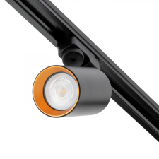  GU10 nyomvonalas spotlámpa fekete - arany SAGI lámpa egyfázisú sínekhez világítás