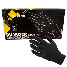 Guarder Industry Fekete, Séf Nitril kesztyű 100db/dob - L