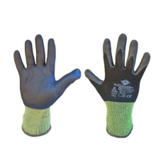 Guarder nylon/spandex kötött habnitril tenyérmártott kesztyű fekete 9