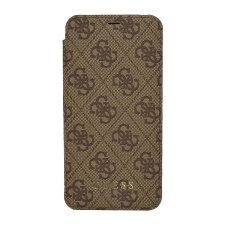 Guess 4G Apple iPhone X / XS Flip Tok - Barna (GUFLBKPXGF4GBR) tok és táska