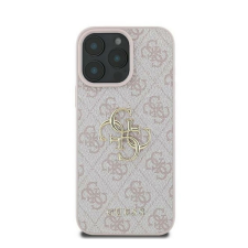 Guess 4G Big Logo iPhone 16 kemény hátlap tok, rózsaszín GUHCP16S4GMGPI tok és táska
