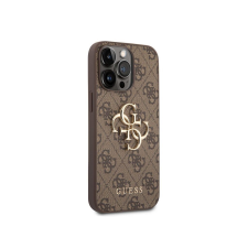 Guess 4G Big Metal Logo Apple iPhone 14 Pro tok barna (GUHCP14L4GMGBR) (GUHCP14L4GMGBR) tok és táska
