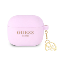 Guess 4G Charm Airpods 3 lila szilikon tok fülhallgató, fejhallgató tok