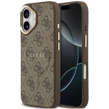 Guess 4G Charm Apple iPhone 17 MagSafe hátlap tok, barna tok és táska