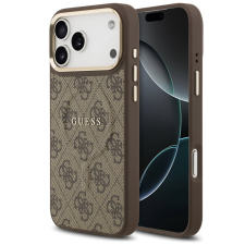 Guess 4G Charm Apple iPhone 17 Pro Max MagSafe hátlap tok, barna tok és táska